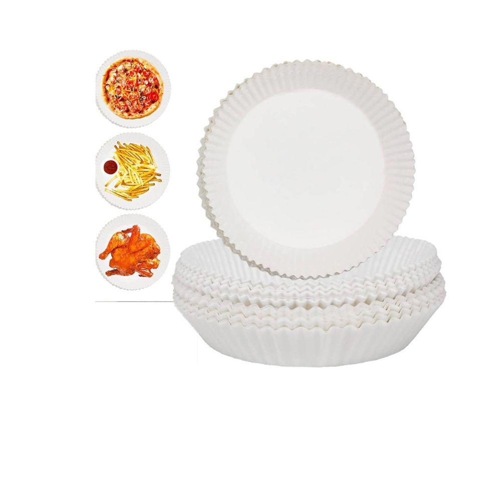 Air Fryer NonStick Disposable Paper Liners 150pc 6.3 in Round White