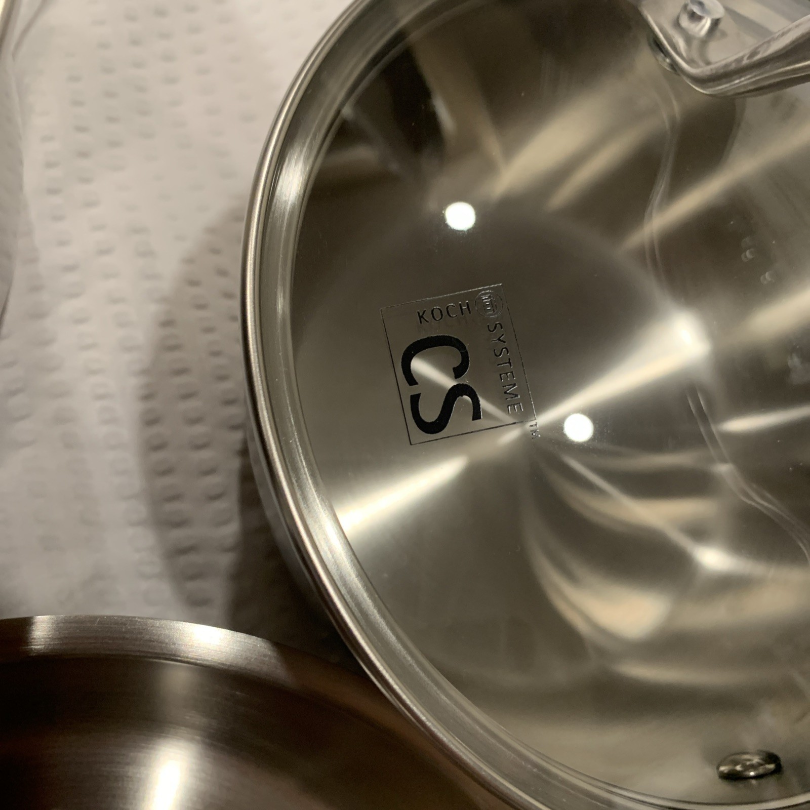 KOCH SYSTEME CS Stainless Steel Sauce Pan with Lid, 1QT & 2QT & 3QT Stainless