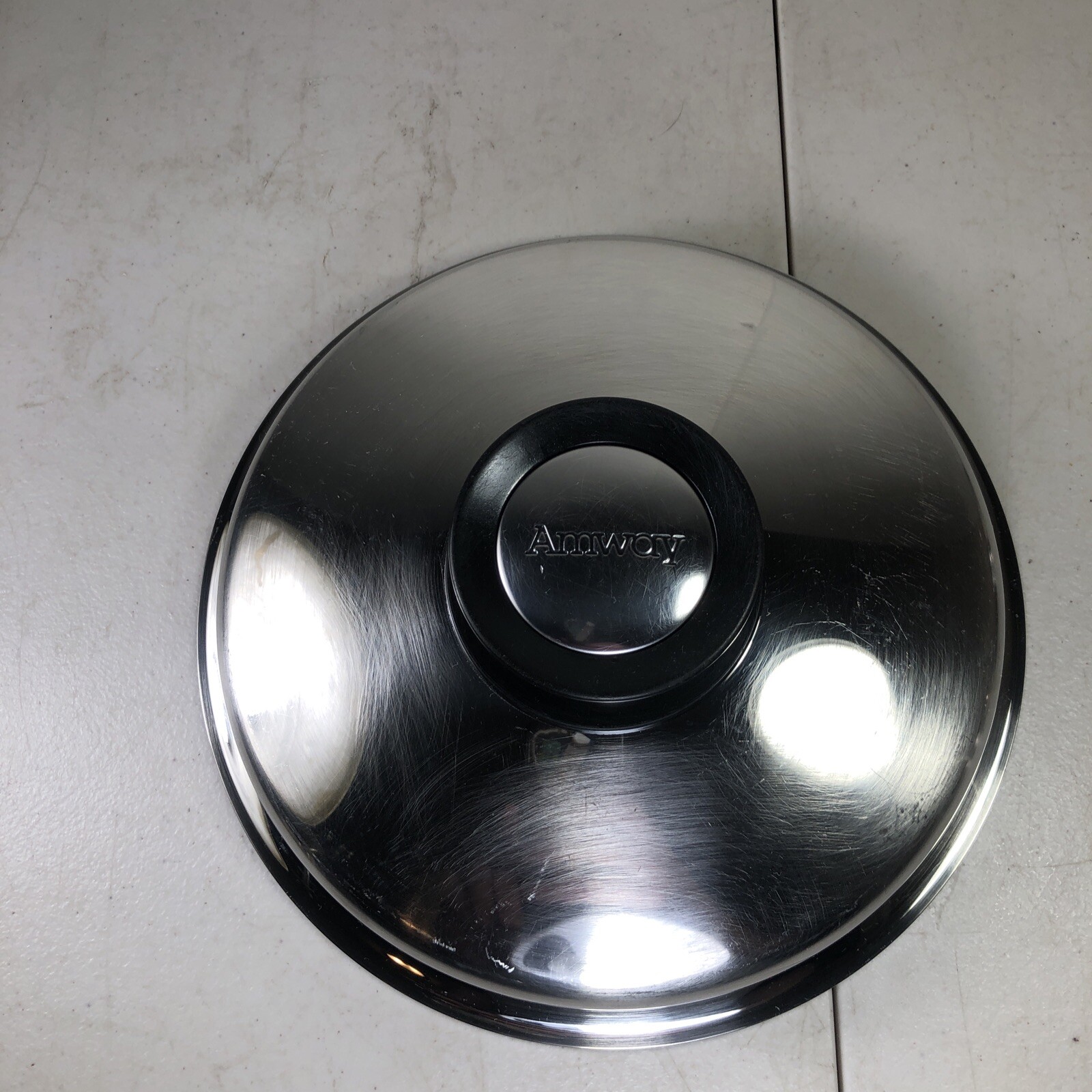AMWAY QUEEN STAINLESS STEEL LID 8.5″ 8-1/2″ for 2 Quart Sauce Pan Vintage