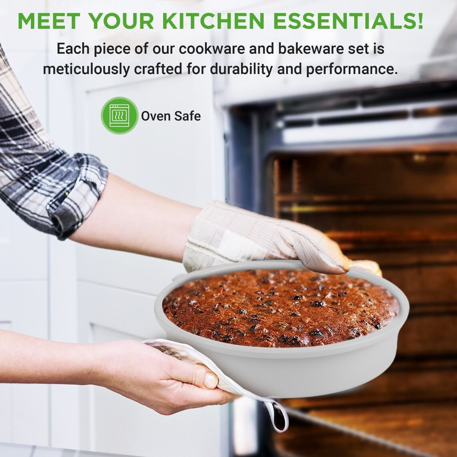 Nutrichef 20 Pcs Home Kitchen Cookware & Bakeware Set- Non-stick, High-quality