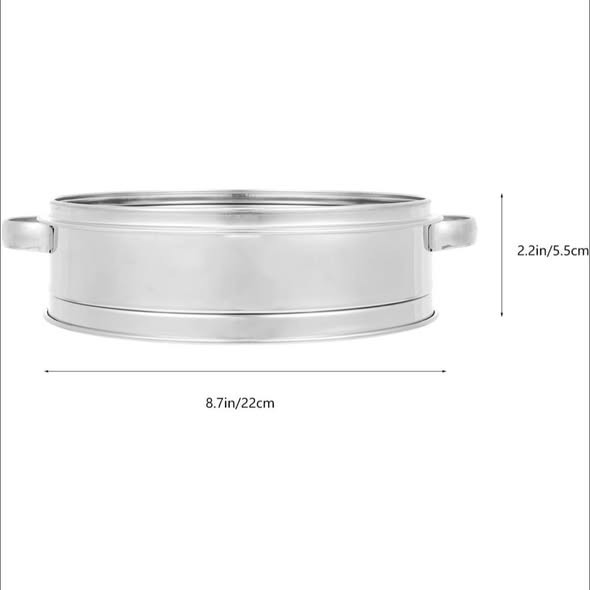 Kitchen Steamer Basket 8.66 Inch Stainless Steel Food Steaming Basket