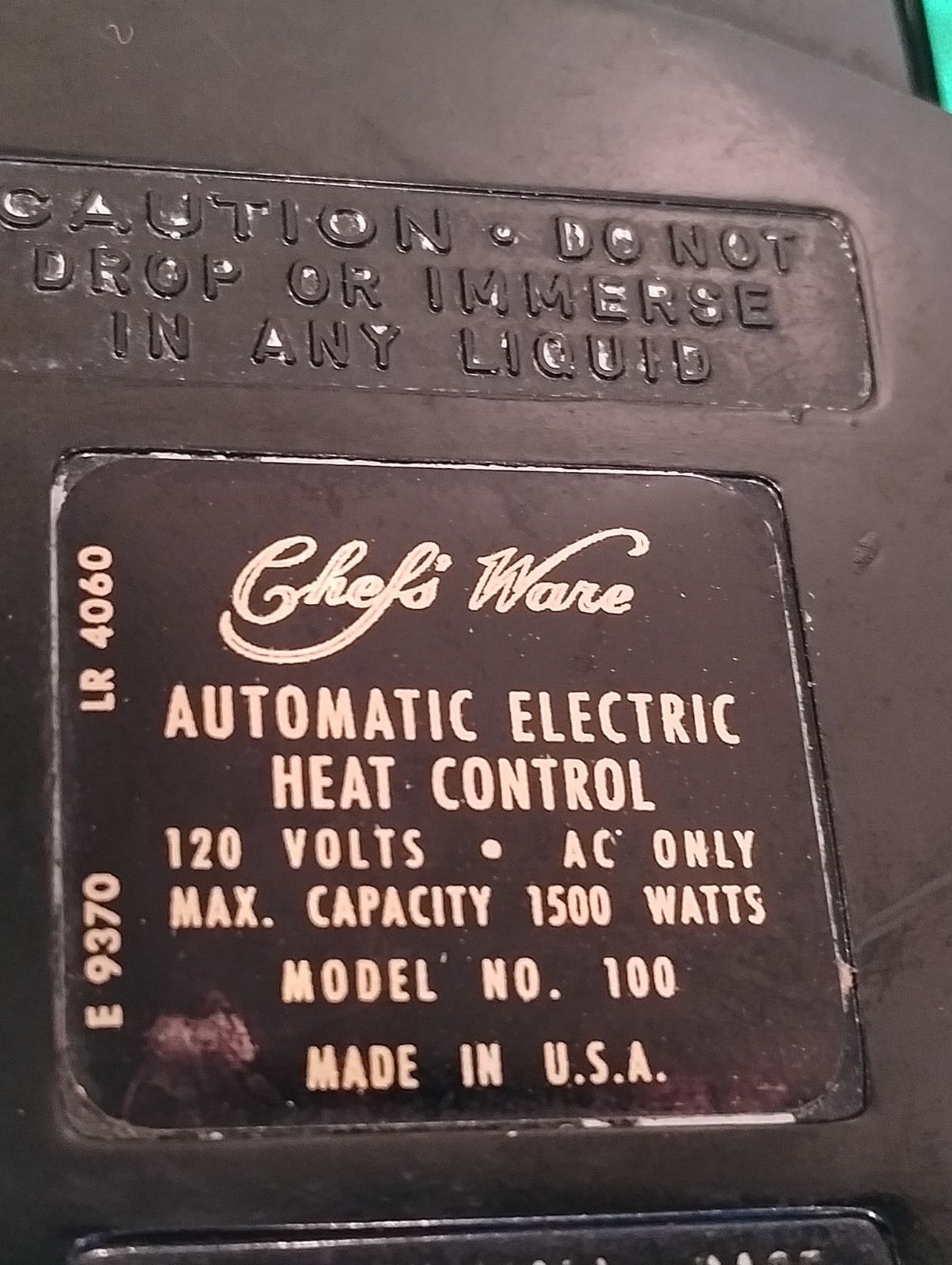 Chef’s Ware 11″ Electric Skillet w/ Dome Lid, Tested, VGUC, Model 100, USA Made