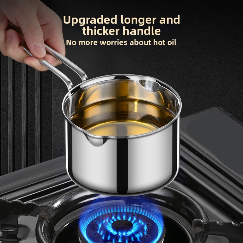 Compact Stainless Steel Saucepan with Tempered Glass Lid for Quick Home Meals