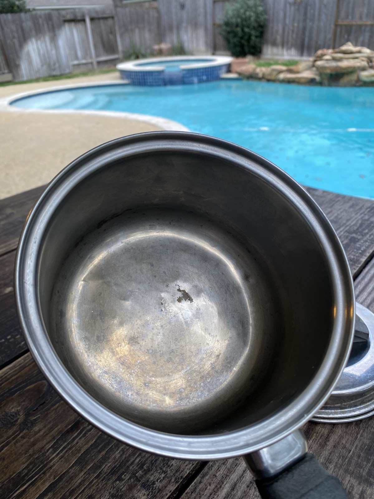 Flint EKCO Stainless Steel Copper Bottom 1 Quart Saucepan & Lid USA #259