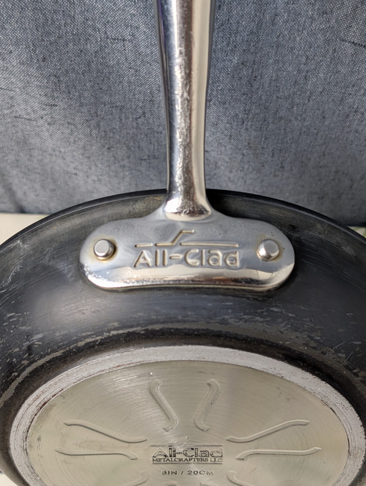 All-Clad 8 IN / 20 CM Hard-Anodized Nonstick Frying Pan Skillet Chef Used