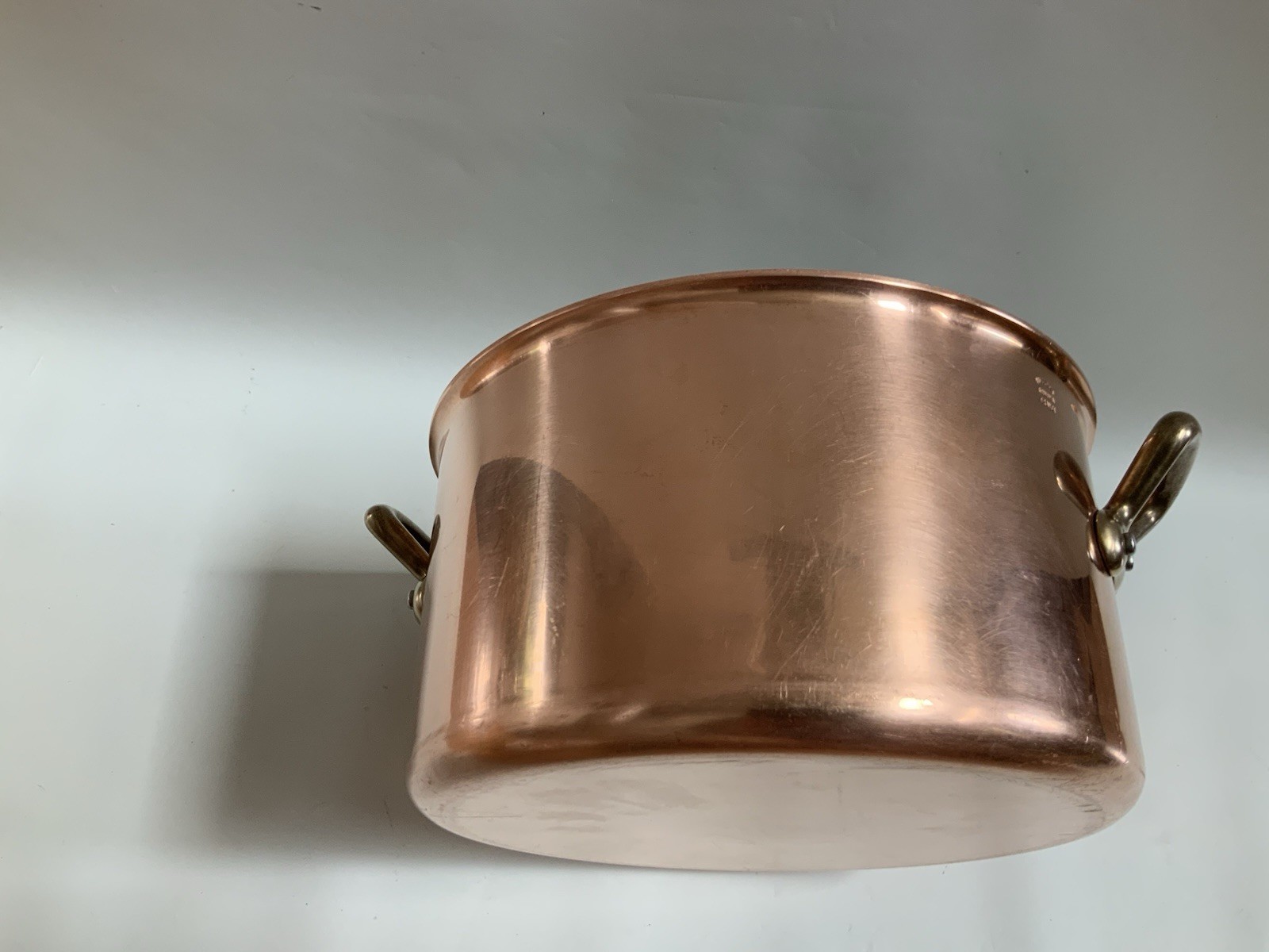 Williams Sonoma LARGE 5 QUART Copper Stock Pot Made in France 9.78 X 5.5’’T