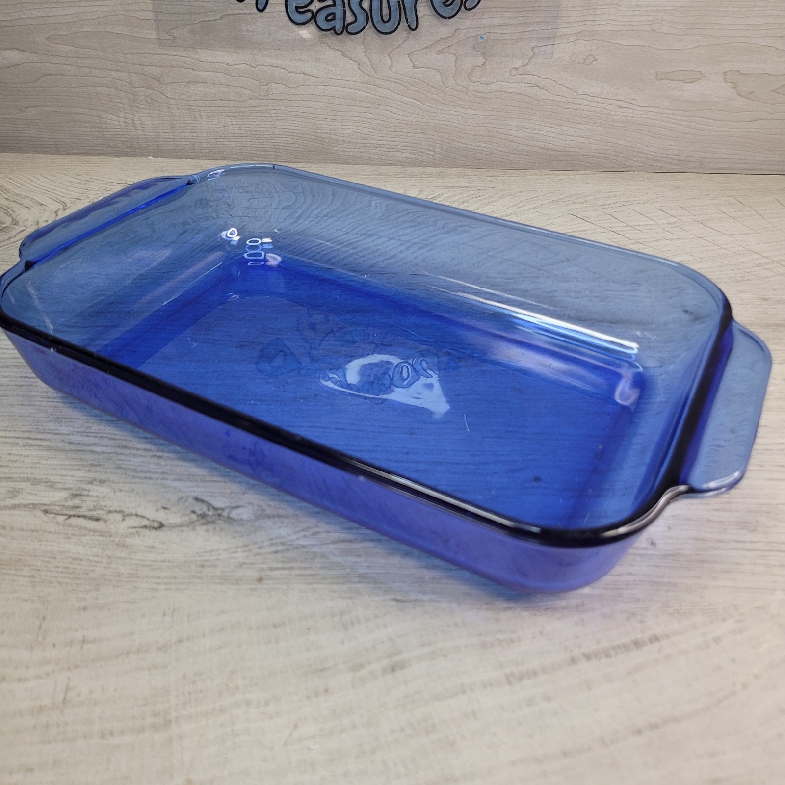 Pyrex 232-R Cobalt Blue Glass Casserole Baking Dish 2.2 Quart 11″ x 7″ x 1.5″