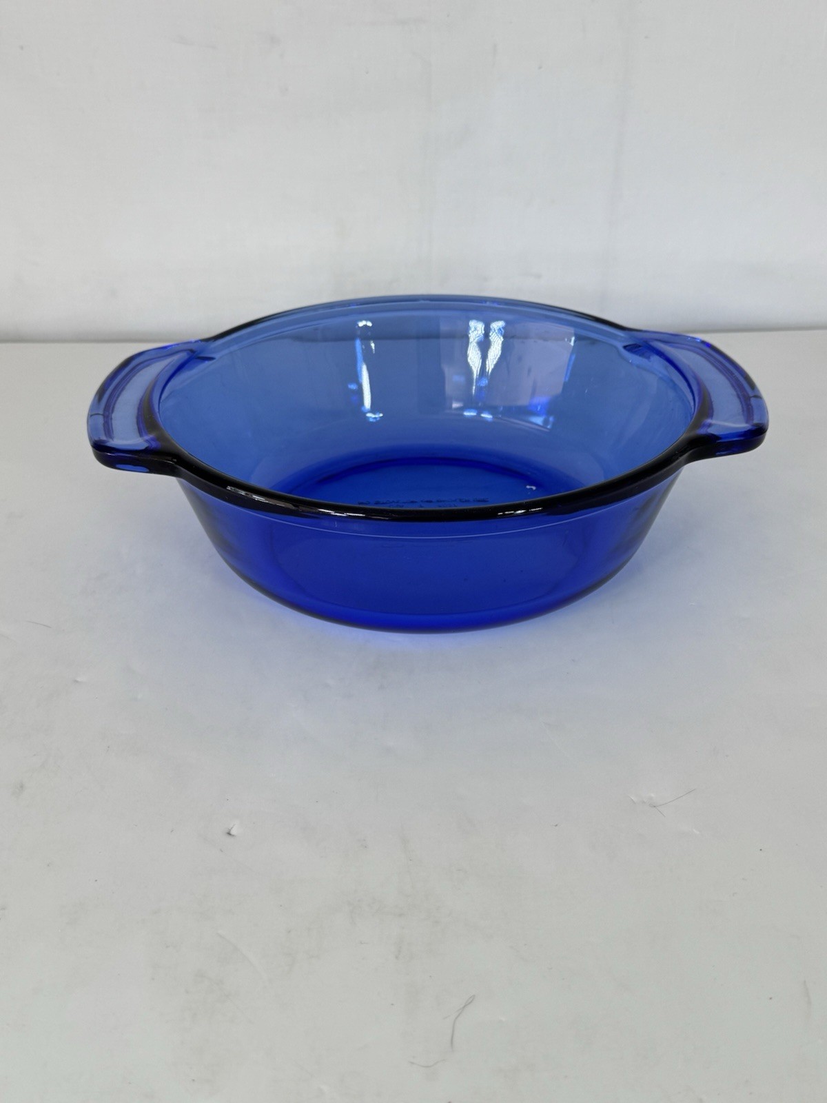 Anchor Hocking Ovenware Cobalt Blue 1.5 Qt Casserole Dish Baking Dish 8.25″ USA