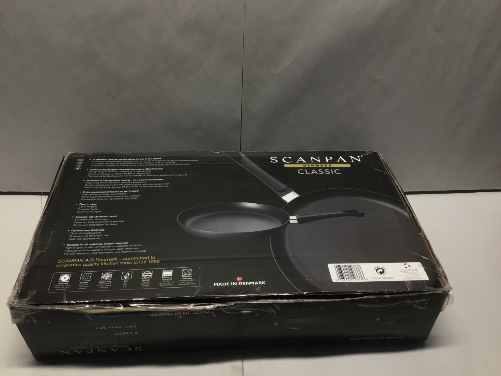 Scanpan Classic 2 Piece Fry Pan Set, Black