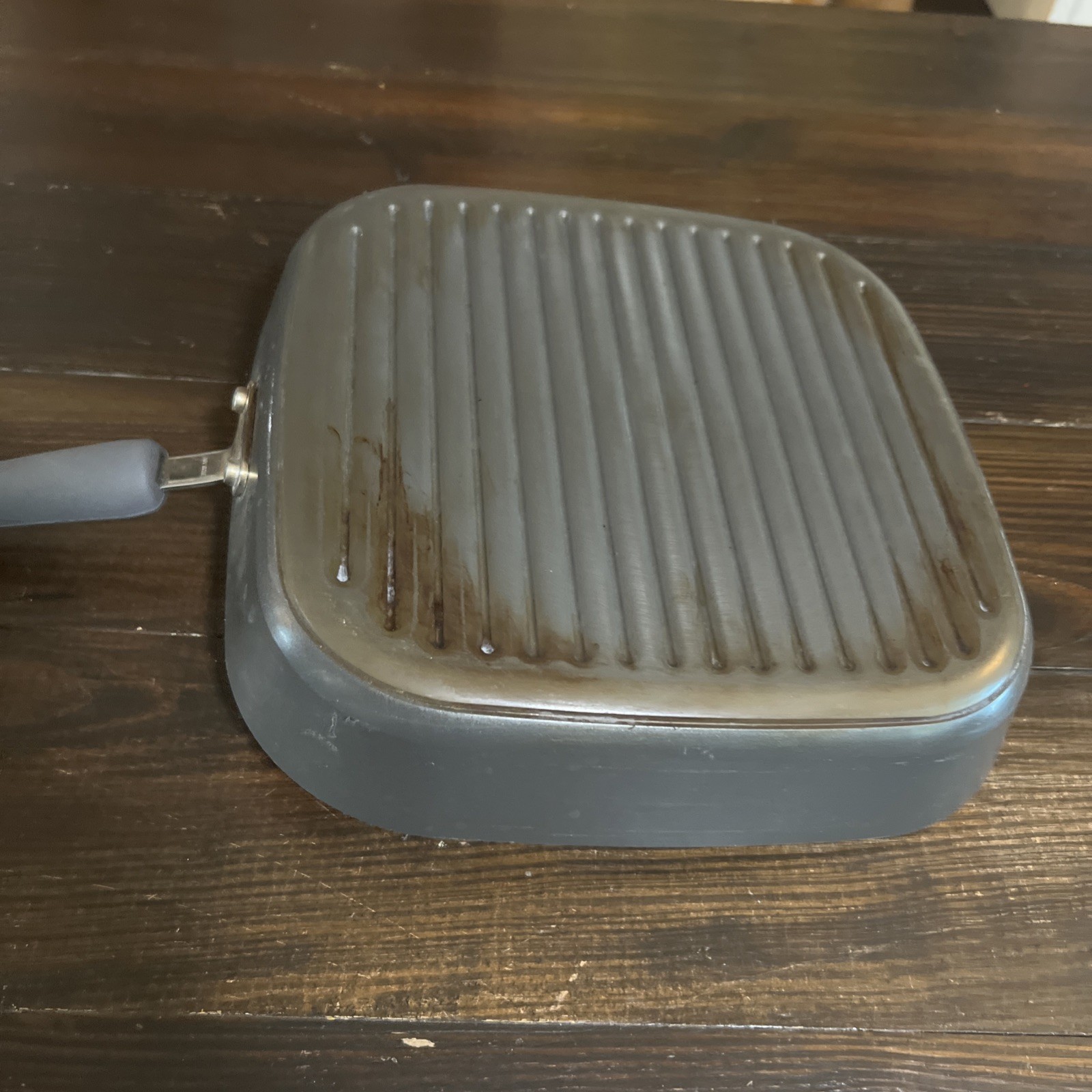 The Pampered Chef 11″ Square Non-Stick Grill Pan Panini #2868 Retired