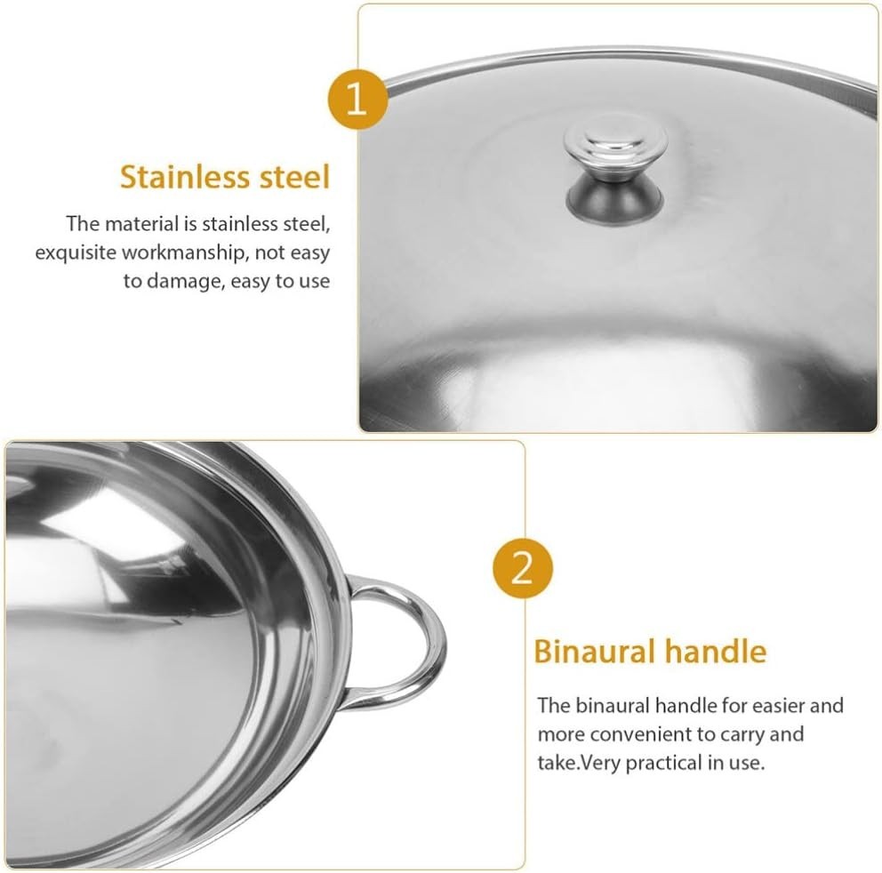Versatile 8.66 Inch Cooking Pot – Stainless Steel, Heat Resistant & Lid Included