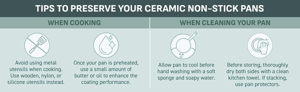 Inspire Nonstick Cookware Set, 10-Piece, Oven Safe to 500°F, Stockpot, Ceramic