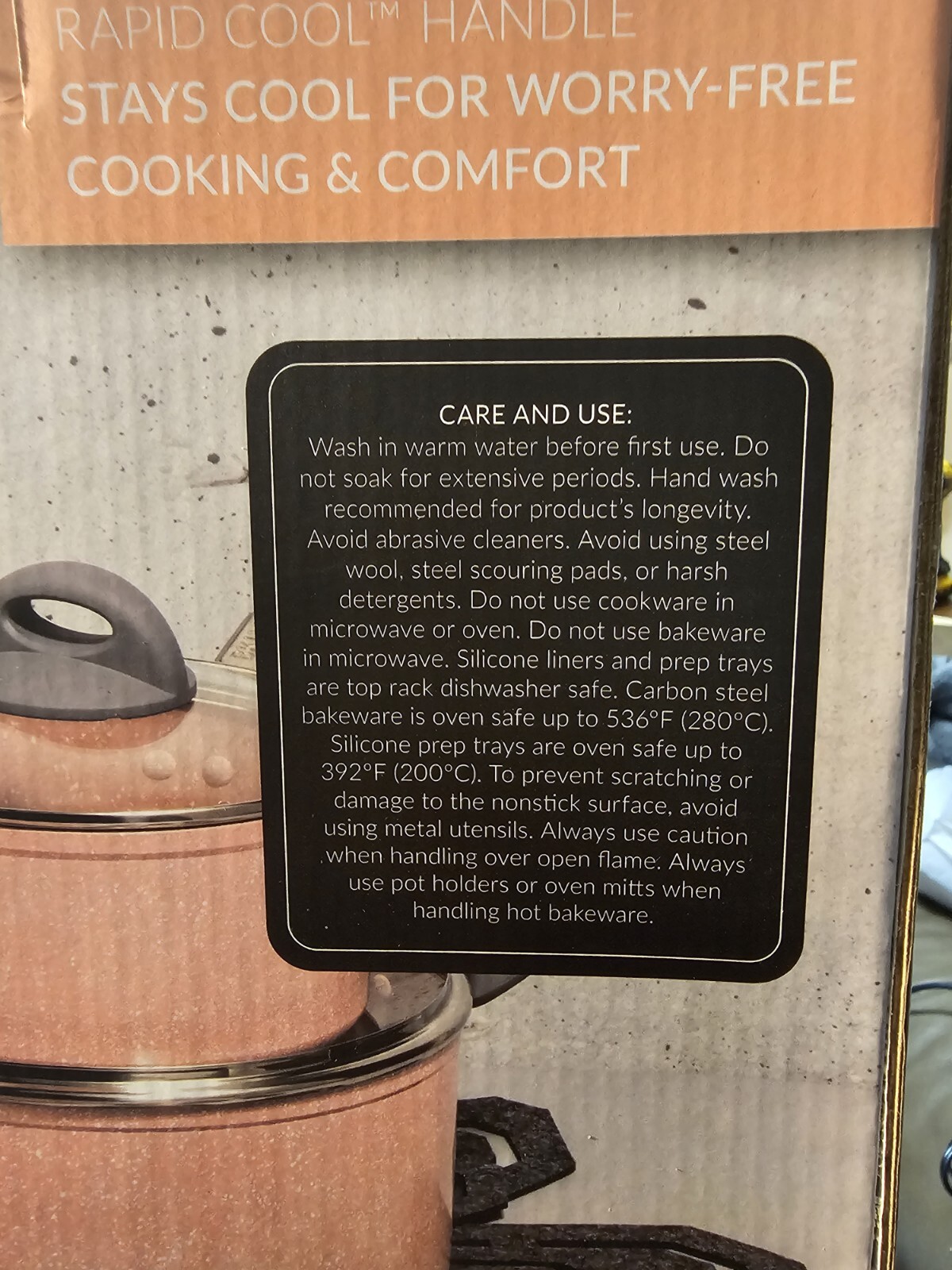 Brooklyn Steel 20 Piece Cookware/Bakeware Set, Speckled Pink. New In Box