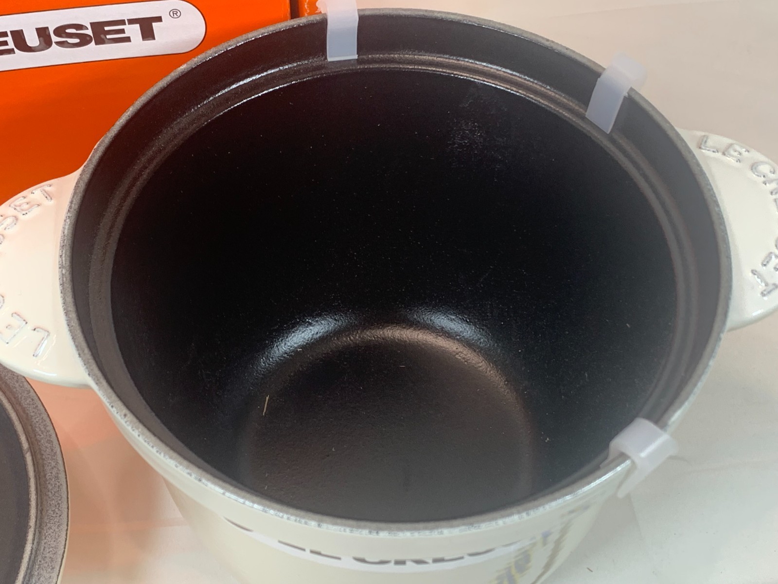 Le Creuset Cocotte Every Rice Pot 18cm 2.25qt Meringue Enamel Cast Iron