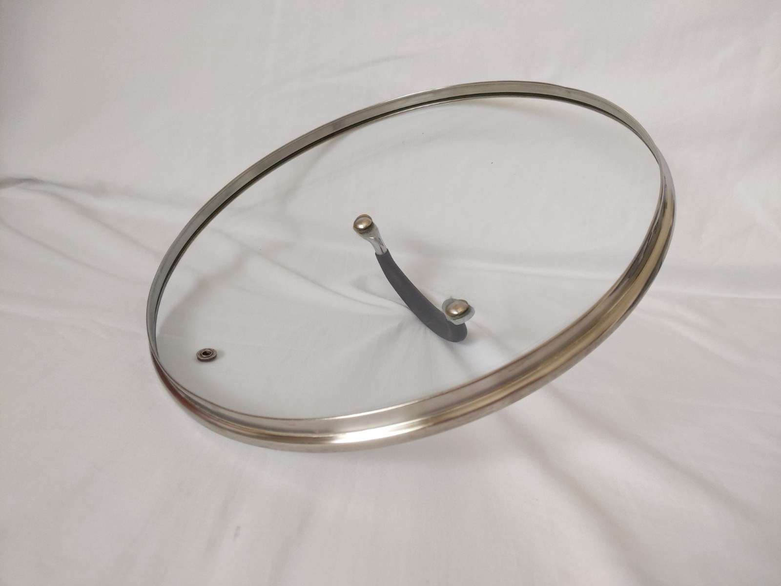 Glass Pot Pan Saucepan Lid Replacement Round Rim: 11.5 in Large Cookware Glass