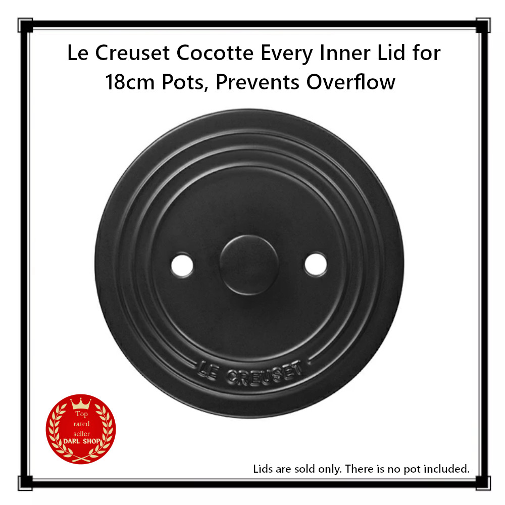 Le Creuset Cocotte Every Inner Lid for 18cm Pots, Prevents Overflow New Japan