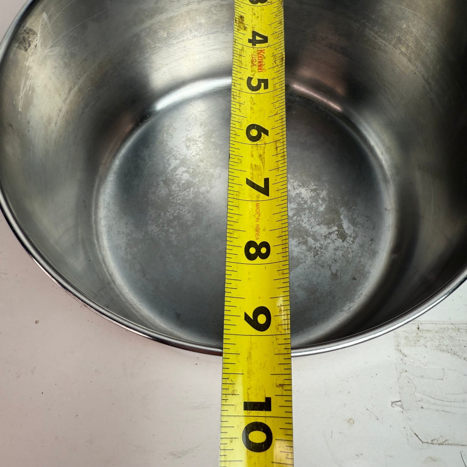 Revere Ware 6 Qt Stock Pot Copper Bottom 1801 Clinton IL USA Stainless No Lid