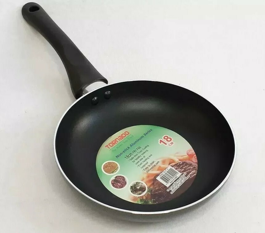 Aluminum Non Stick Fry Pan 18 cm (7.0 inches) Black brand new sturdy newly wed