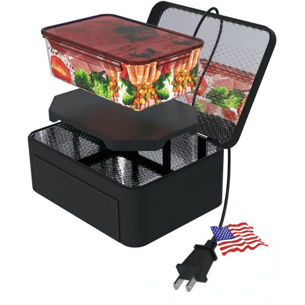 MINI Portable Electric Heating Lunch Box Food Warmer Heater 110v Container Home