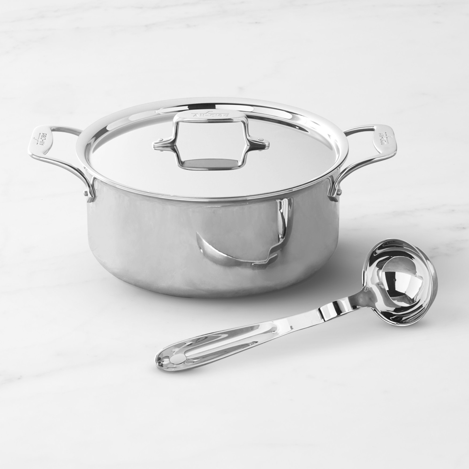 All-Clad D5 Stainless-Steel Ultimate Soup Pot with Ladle, 6-Qt