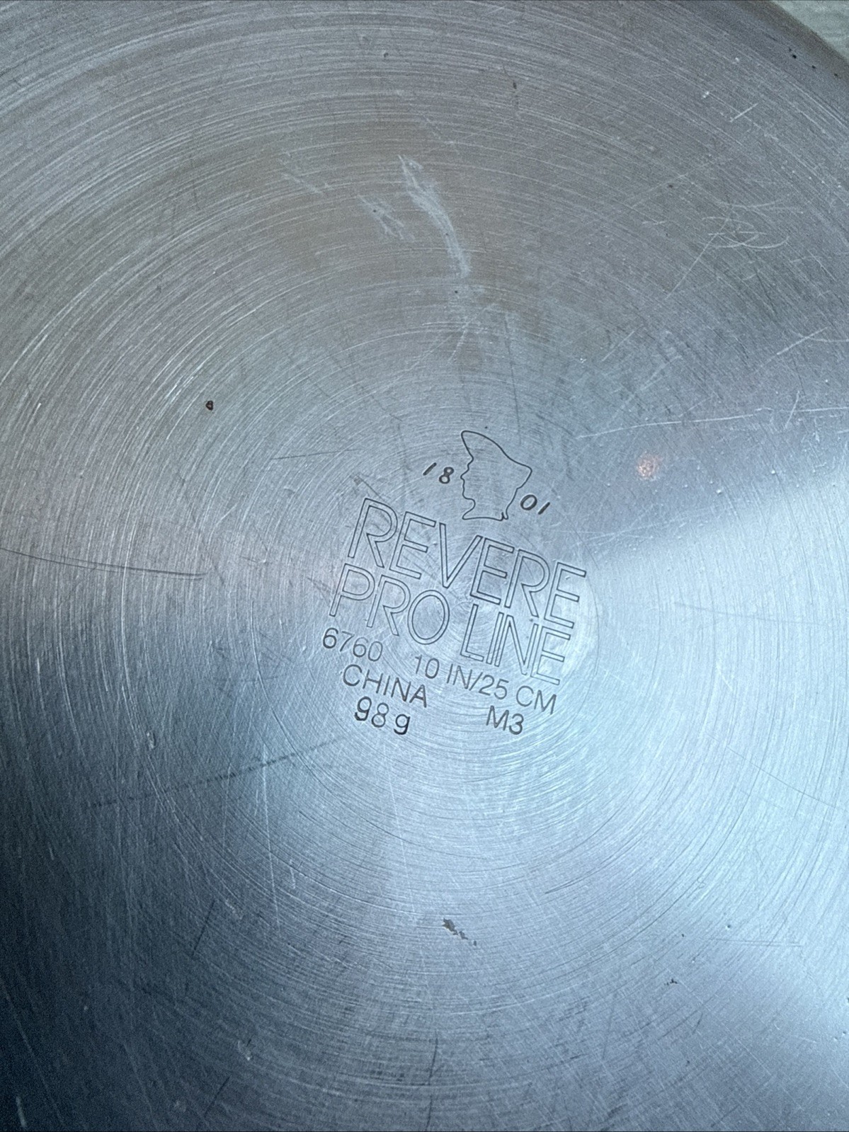 REVERE WARE PRO LINE Stainless 10″ FRYING PAN Chefs Saute Fry SKILLET 6760
