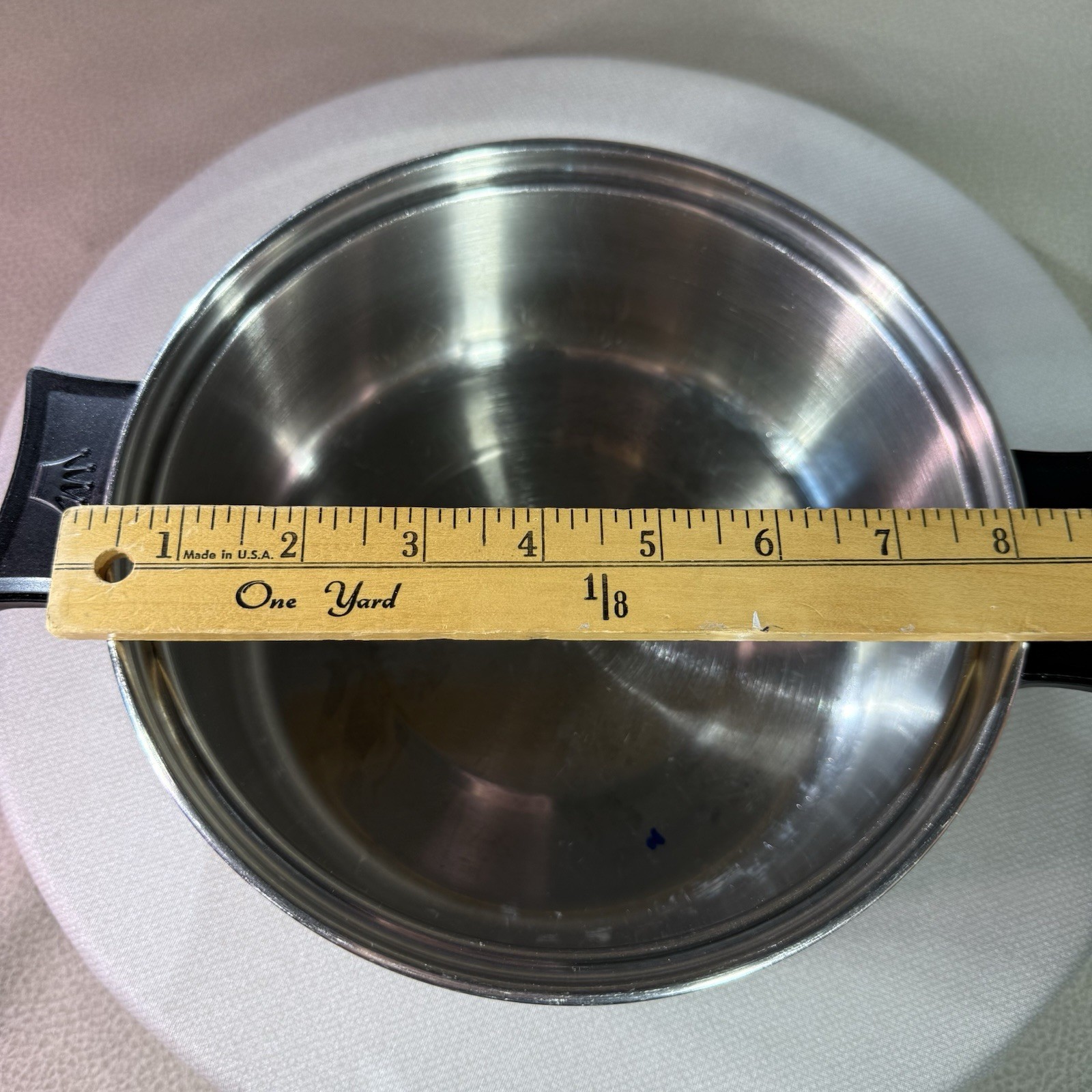 Vtg Kitchen Queen Double Boiler 8” Pots 1qt & 2qt With Lid READ
