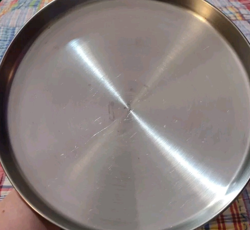Maxam Cast Stainless 3 Ply 10″ Skillet Saute pan & Lid USA Stainless Handles