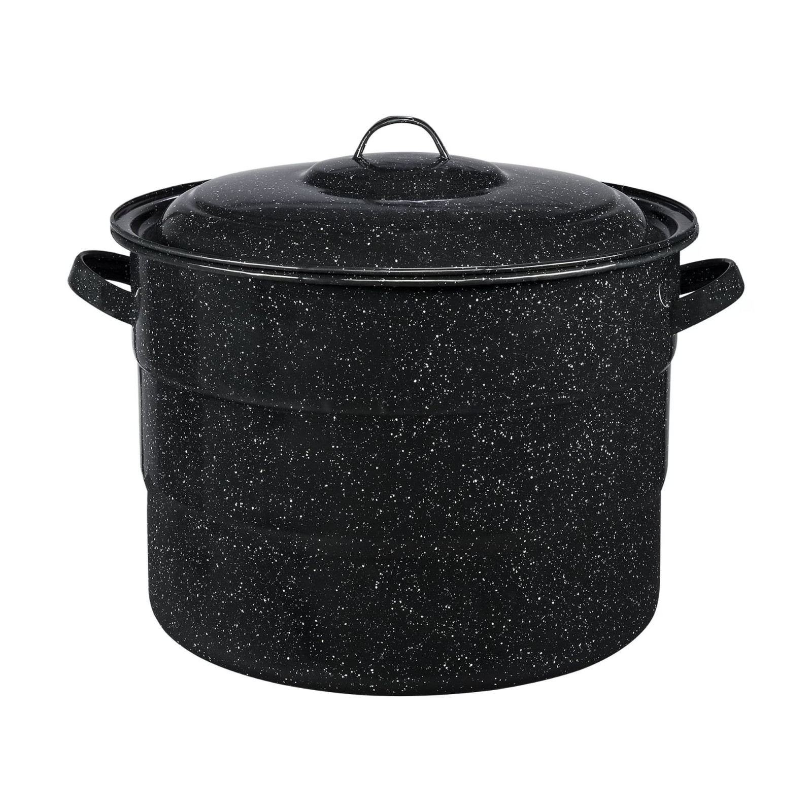 Granite Ware 21.5 Quart Water Bath Canner with Rack, Enamel Canning Pot for Jam