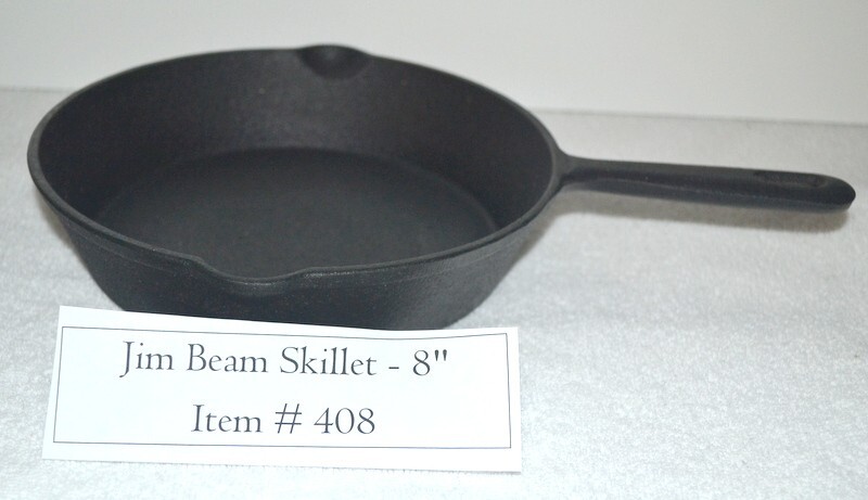Skillet, # 408, Jim Beam, 8”dia, cast iron skillet, antiques, collectables, gift