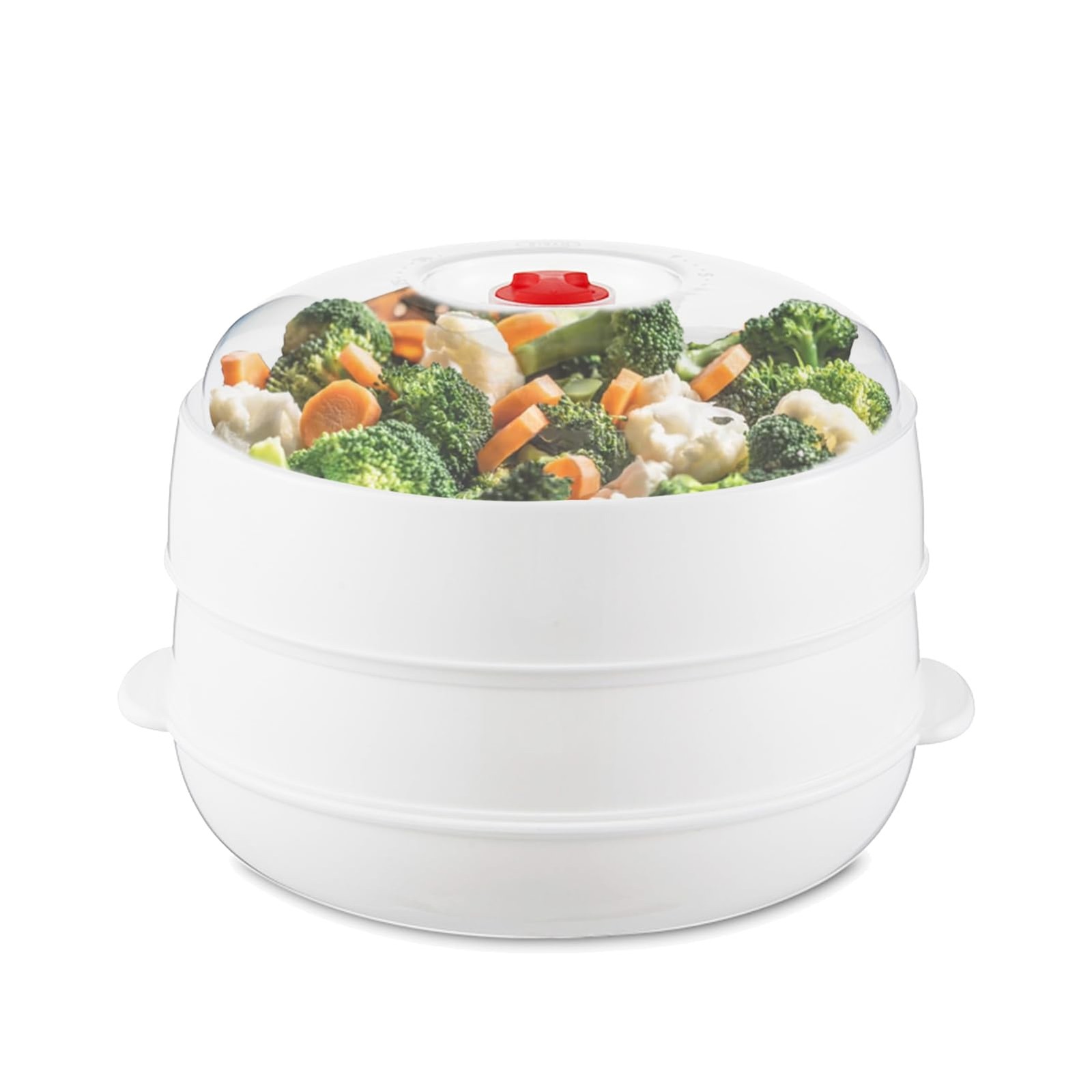 Microwave Steamer – Plastic Vegetable Steamer with Lid, BPA Free, Cookware, H…