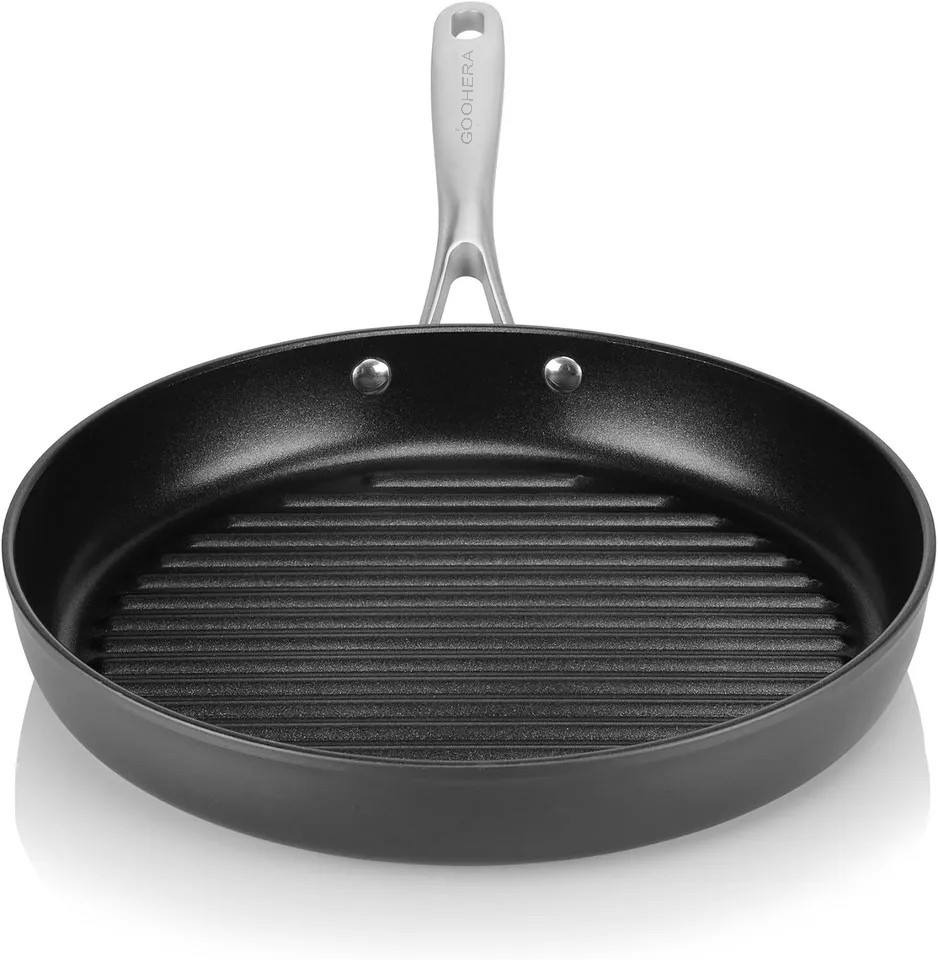 Onyx 12-Inch Grill Pan Coated with Teflon Platinum Non-Stick Coating (PFOA Free)