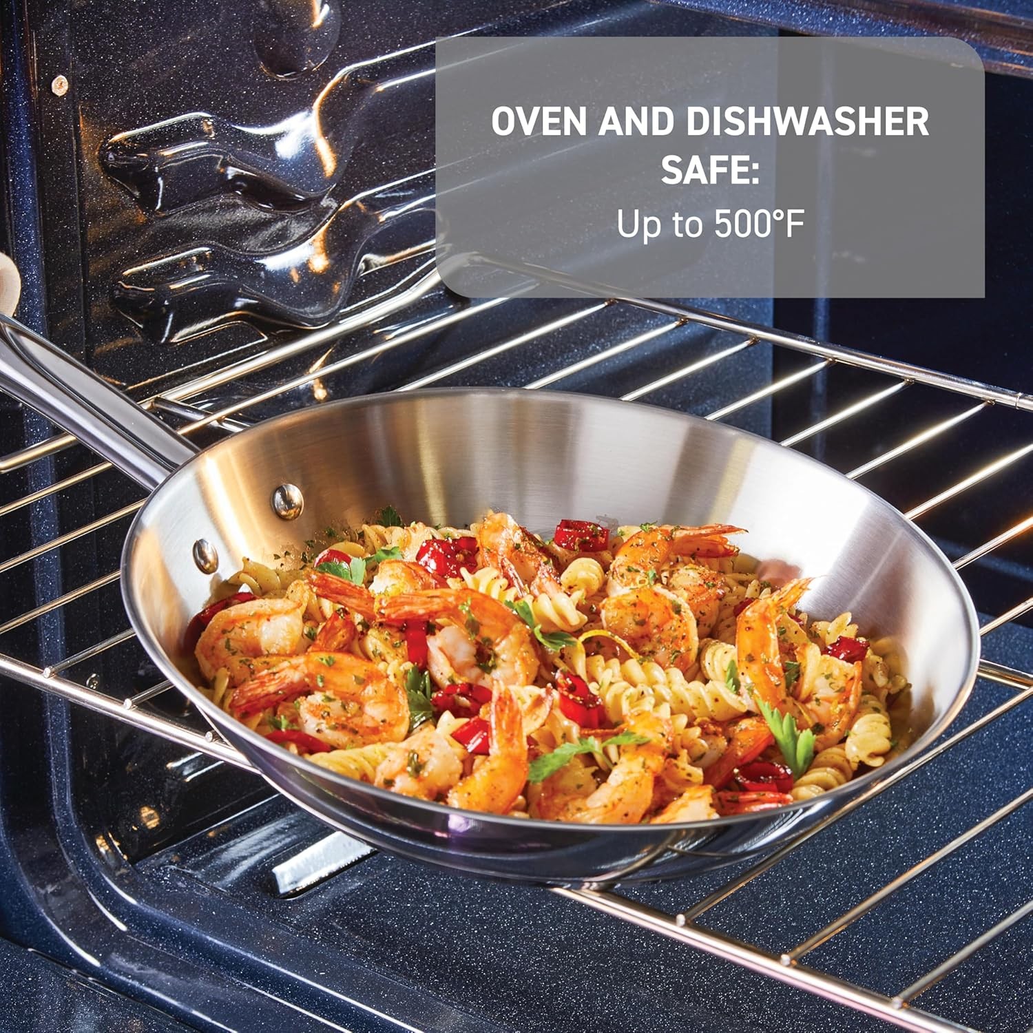 Stainless Steel Cookware Set 11 Piece Induction Cookware Oven Safe to 500°F