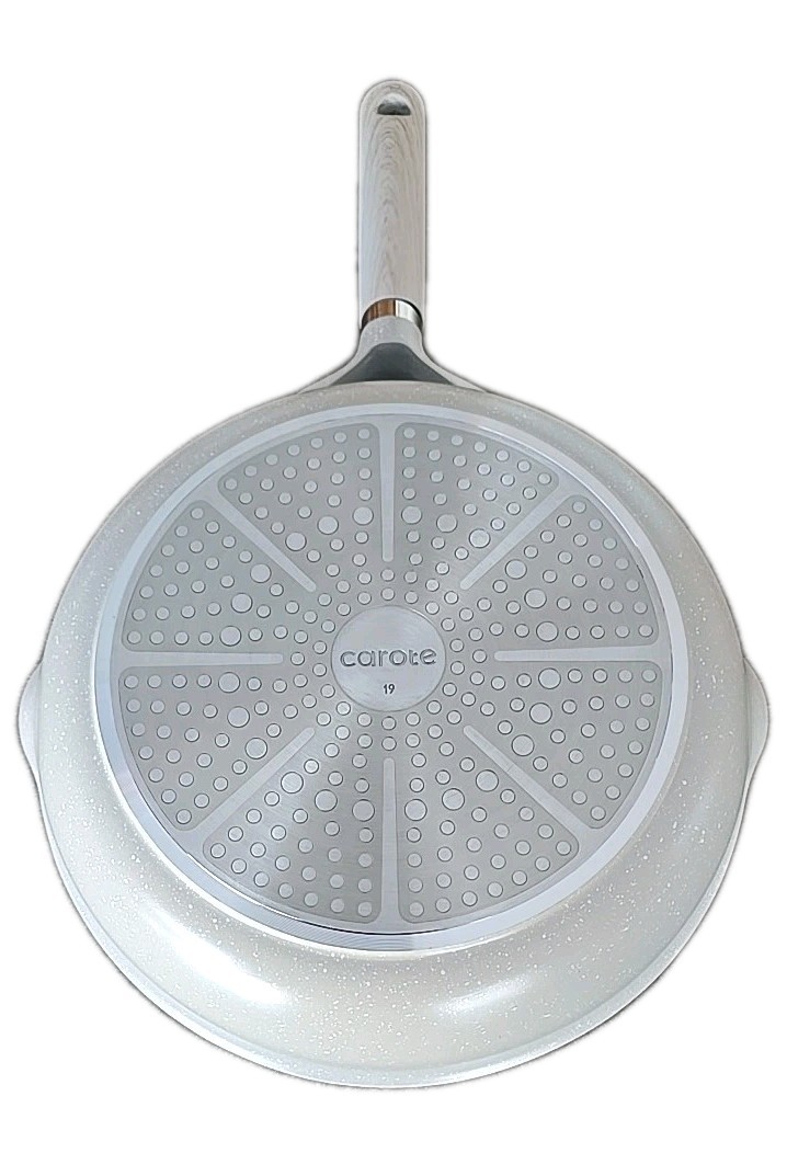 CAROTE ~ 10″ Frypan ~ Even Heat ~ BEIGE ~ Non-Stick Surface ~ All Stovetops