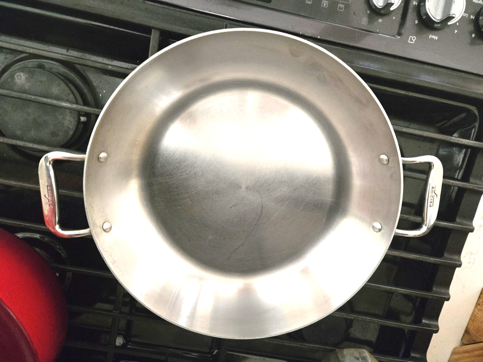 All Clad 13″ Stainless Steel 2-Handle Pan for Paella