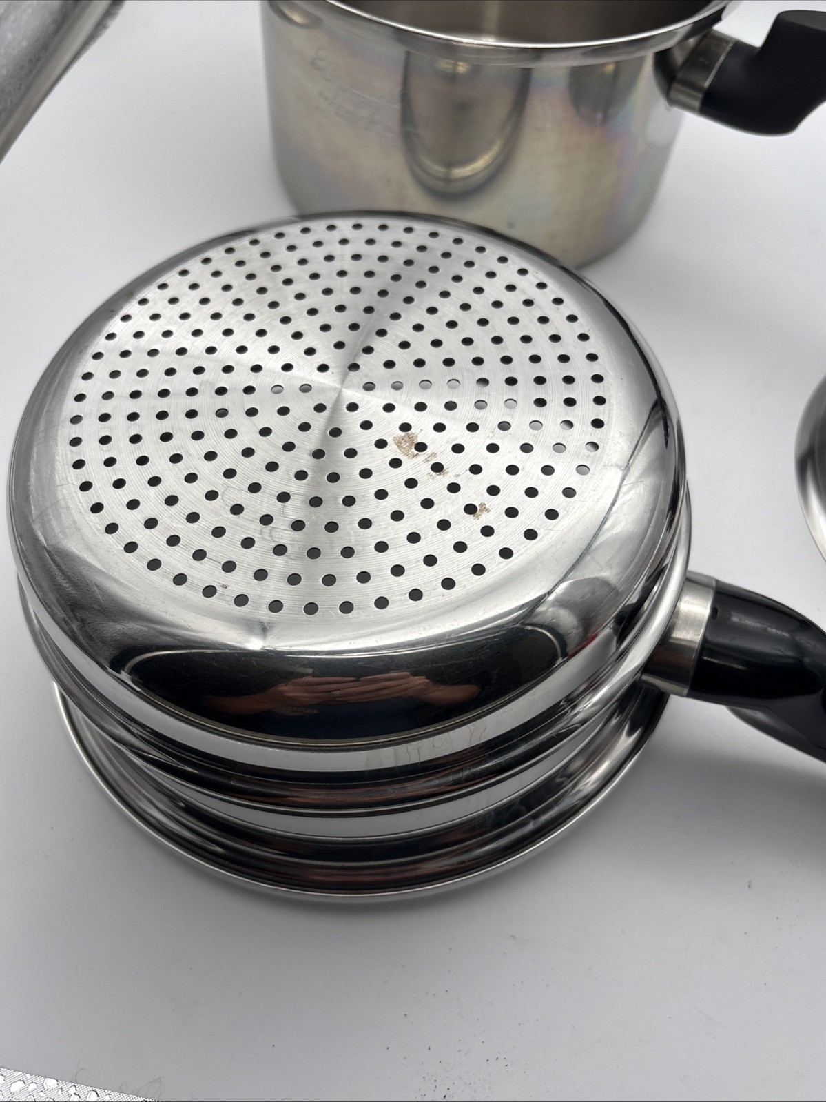 VTG Permanent Multi-Core 5 Ply Stainless Steel 2 qt Saucepan & Steamer Basket
