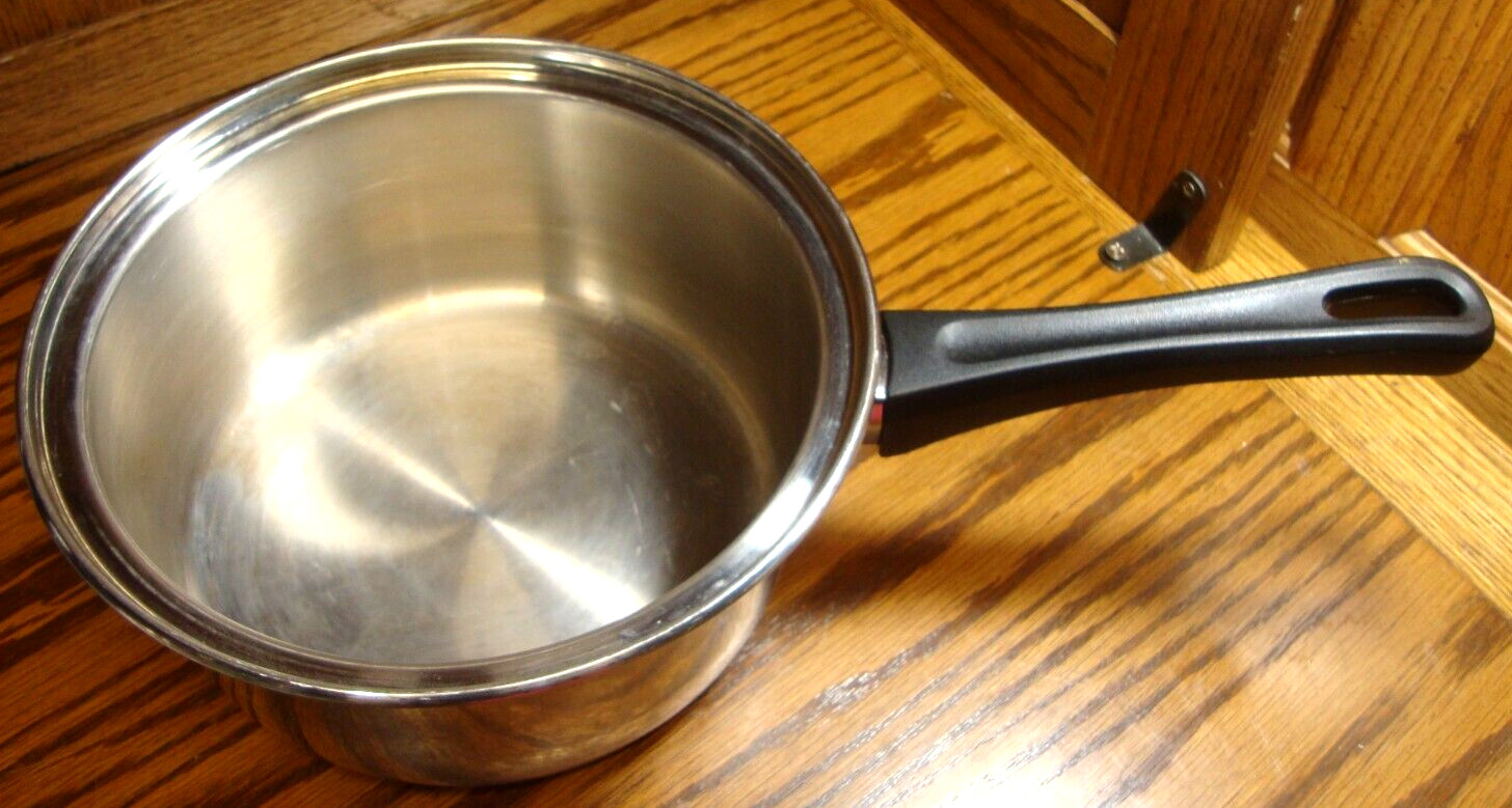 Vtg Maxam Stainless Steel Waterless Cookware Pot w/Steam Control Lid 2 Quart 756