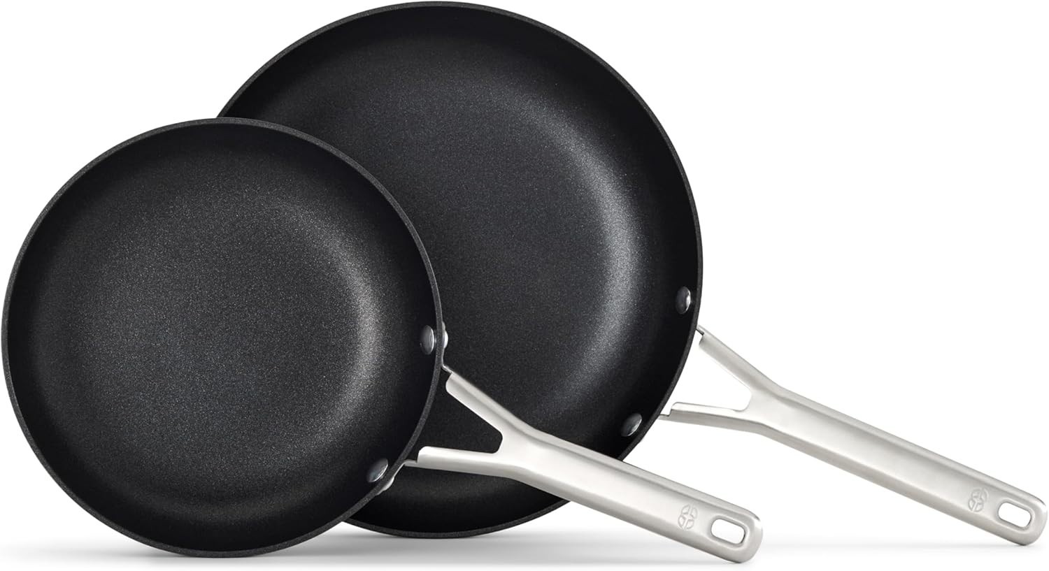 Hard-Anodized Nonstick Frying Pan Set 8 & 10 Inch Dishwasher Safe Aluminum M …