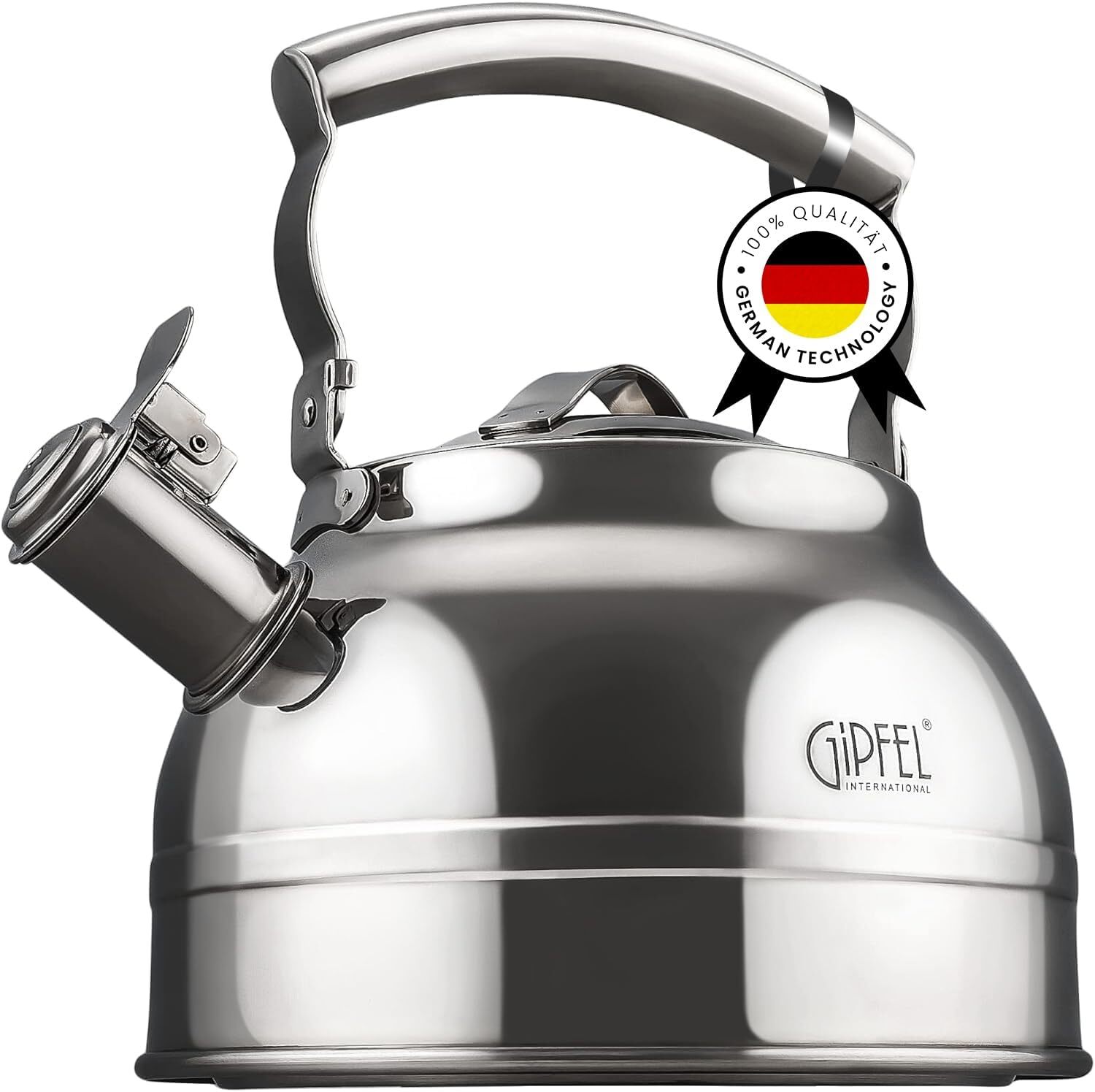 GIPFEL INTERNATIONAL Whistling Tea Kettle Stovetop – Food Grade Teapot 2.3 Quart