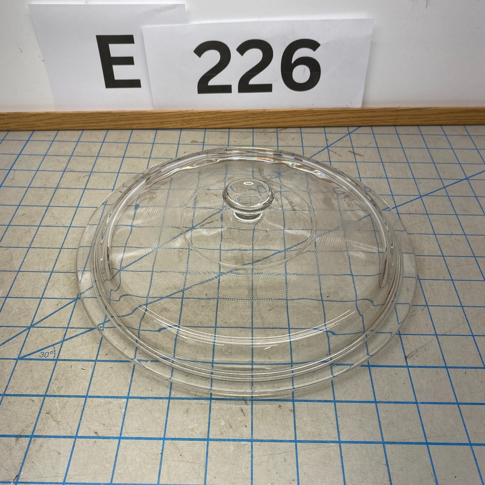 Vintage Clear Glass Replacement Crock Pot Lid Inner Lip OD 9.5″ – 10.5″