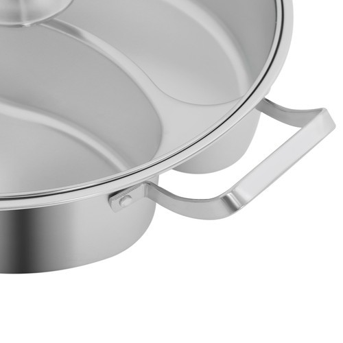 Double-flavor Hot Pot Hot Pot with Divider Hot Pot with Clear Lid