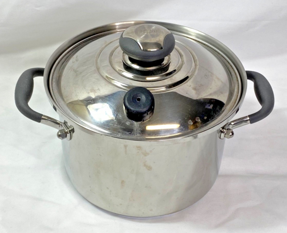 Kitchen Charm T304 Surgical Stainless 6 Piece Set-4 qt Dutch Oven /8″ Pan/2 QT.