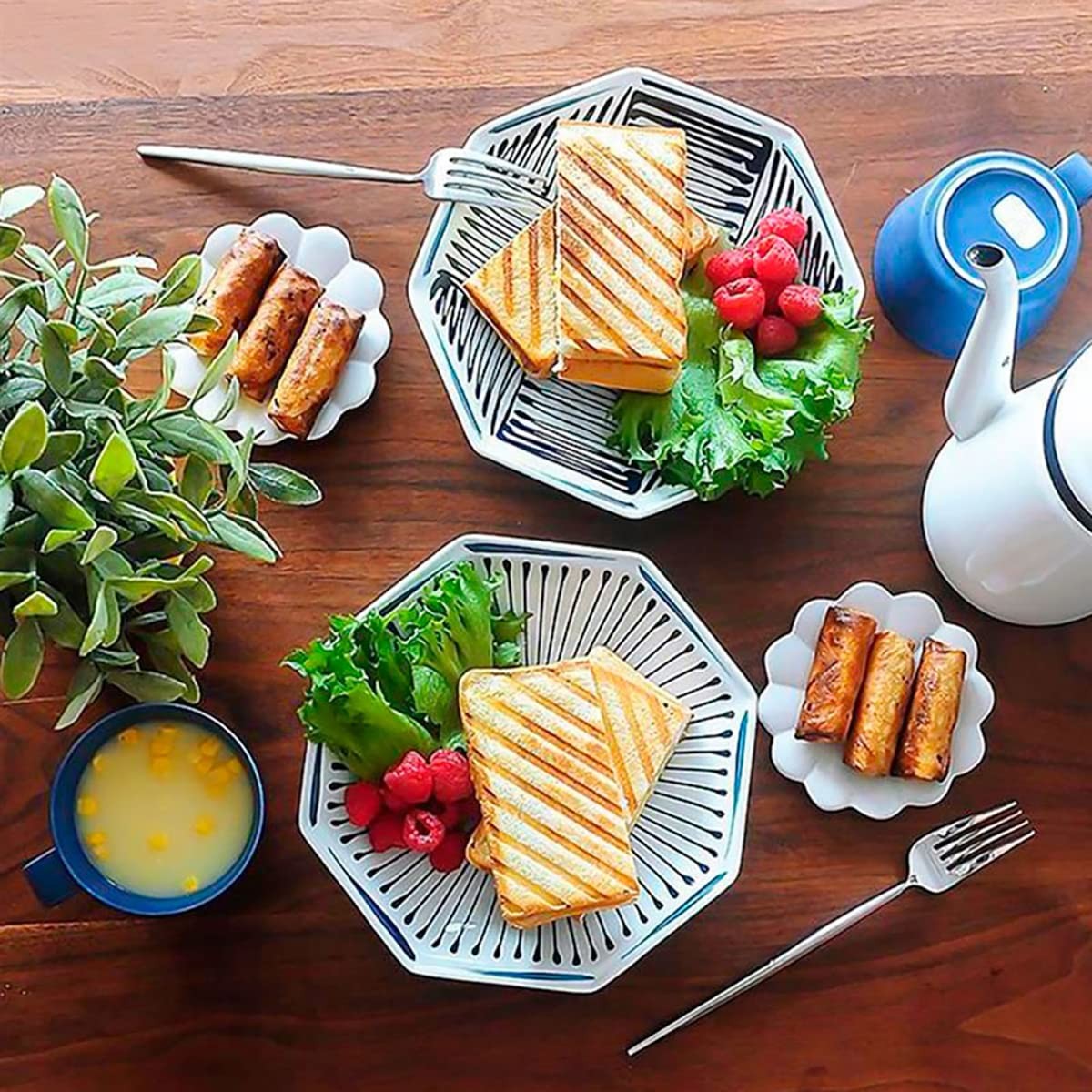 Grilled Sandwich Maker,Camping Toastie Maker, Stove top Panini Press Pan with…