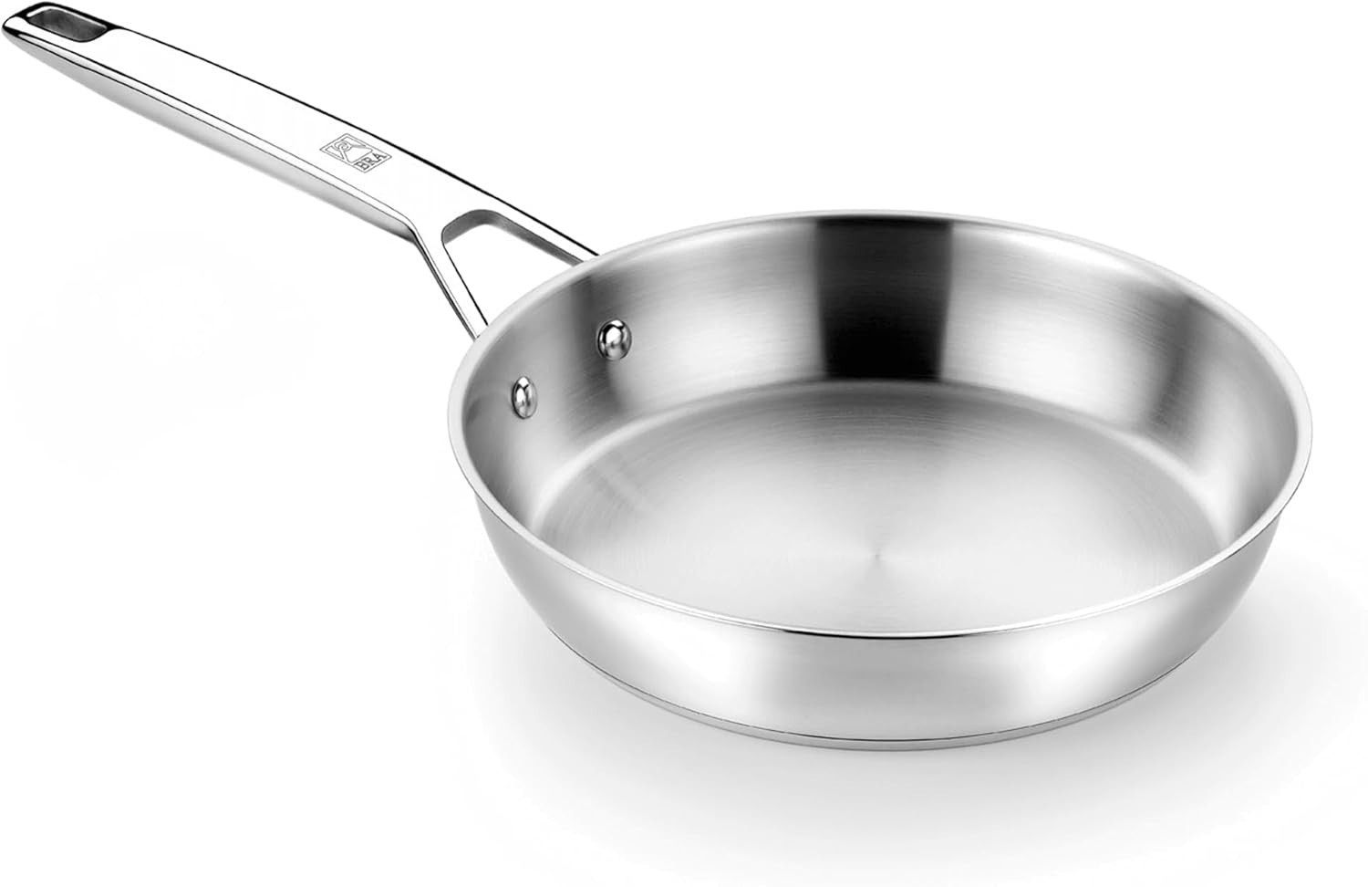 10.2in Stainless Steel Frying Pan Induction Skillet PFOA Free