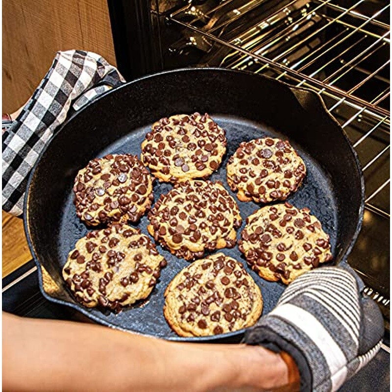 16 In Cast Iron Skillet Double Handles Pour Spouts Perfect Sauté Fry Bake New