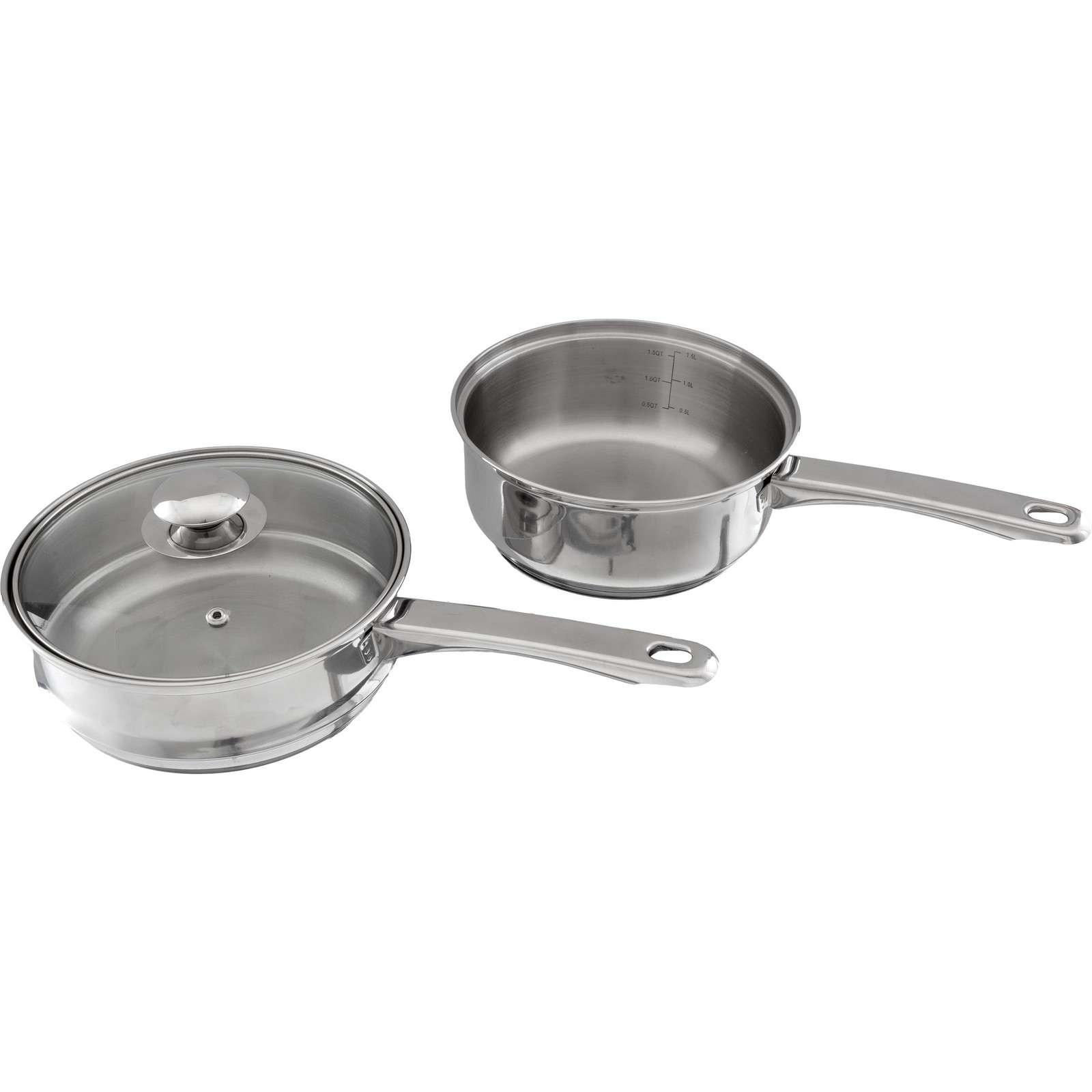 6 Cup Double Boiler Pot Set 1.5 Quart Stainless-Steel Saucepan 2-In-1 Vented