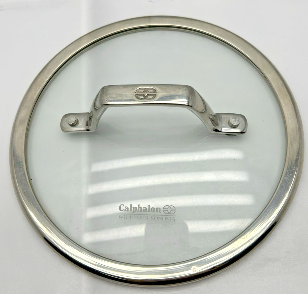 8 in. Calphalon Williams-Sonoma Stainless Steel & Glass Lid for Pot or Pan