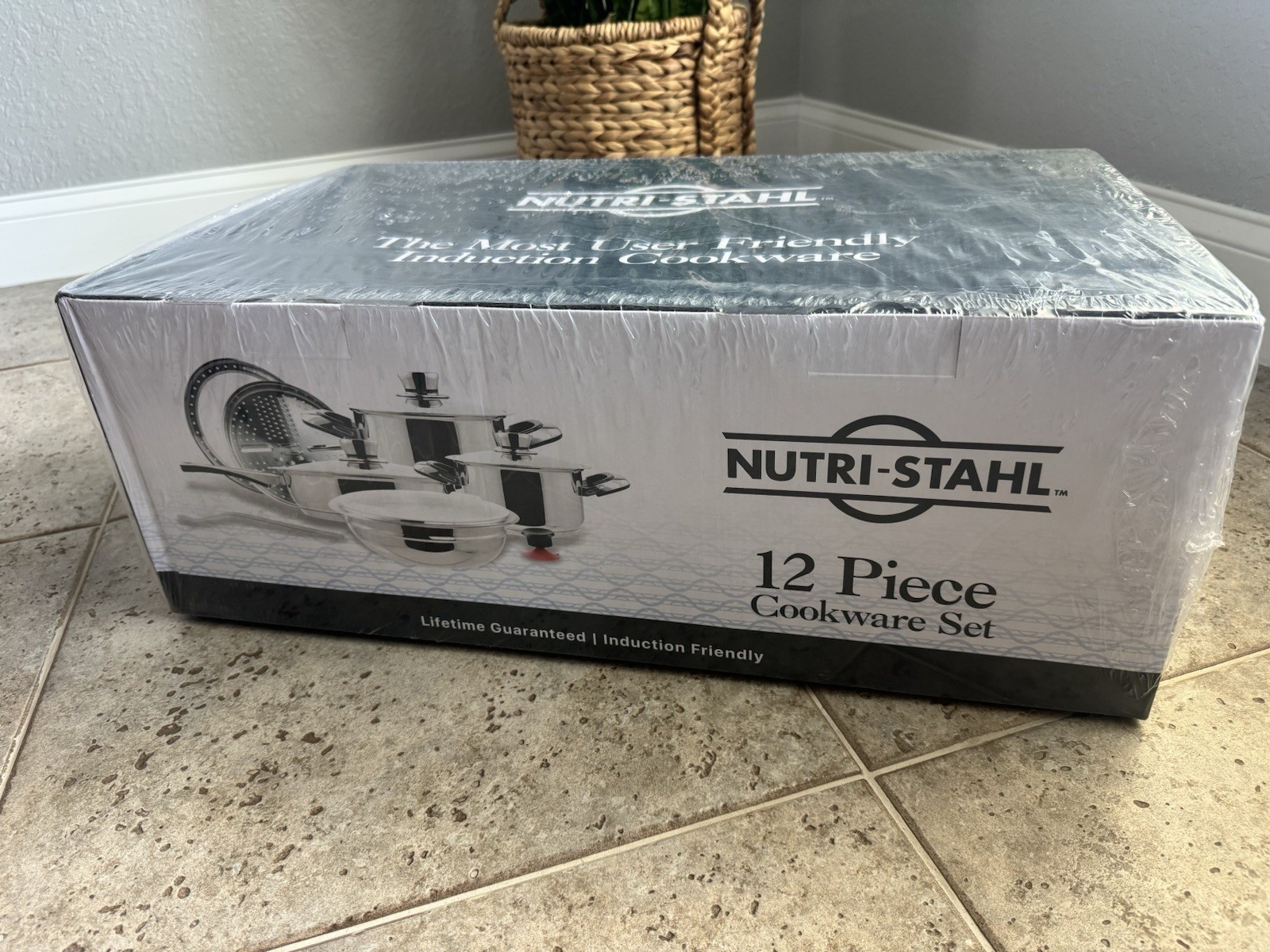 Nutri Stahl Rainbow Cookware Set, Size: 12-Piece, Color: Silver