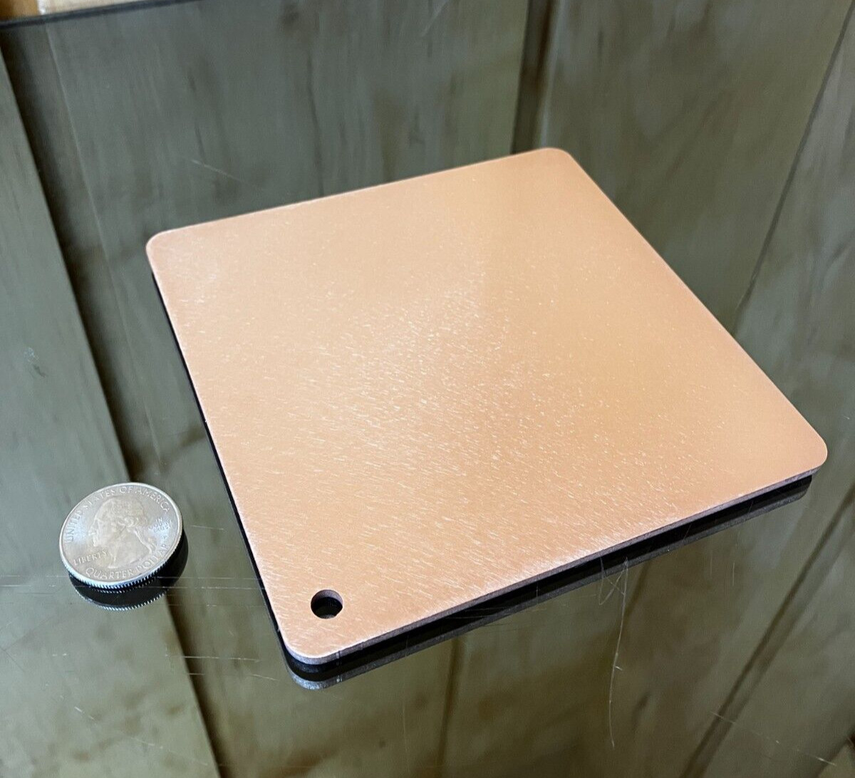 1/8” Thick Pure Copper Heat Diffuser 5” Square Stove Topper Defrost Plate