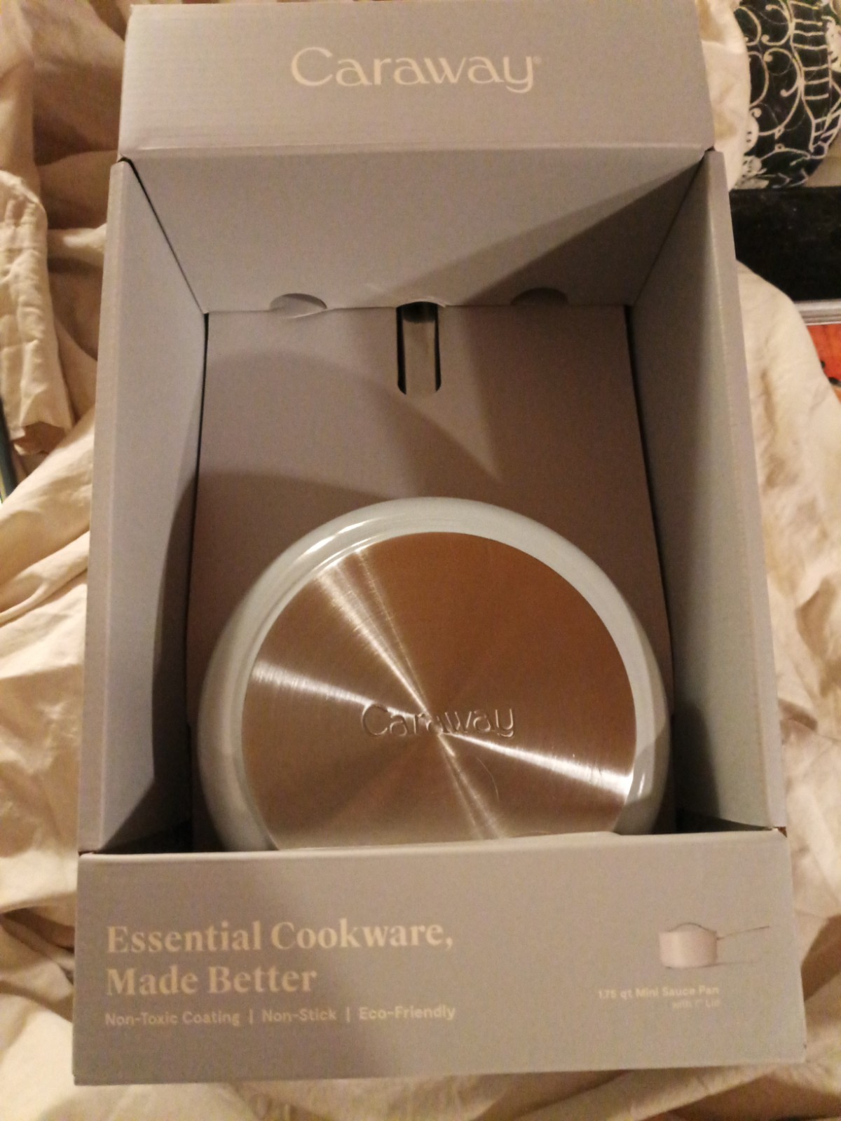 Nonstick Ceramic Sauce Pan with Lid (1.75 qt) – Non Toxic, PTFE & PFOA Free -…
