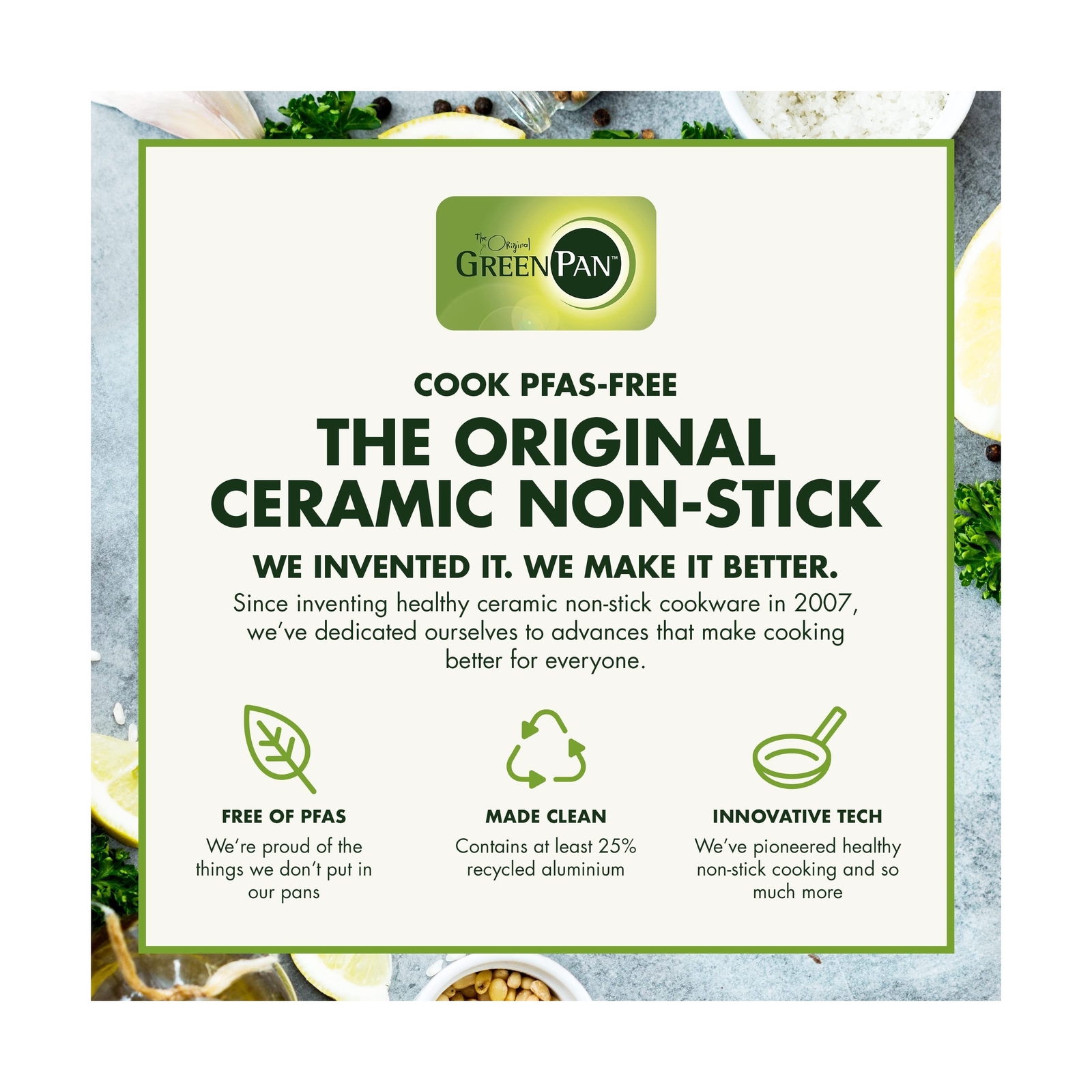 GreenPan Venice Pro 10 Piece Cookware Set, Stainless Steel Non-Toxic PFAS-Fre…